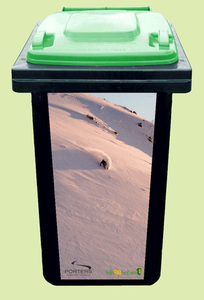 Snow first tracks
