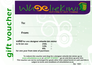 WheelieKiwi Gift Certificate