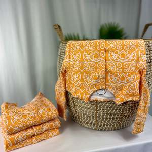 Iti Range: Iti (Arani/Orange) Long Sleeve Onesie