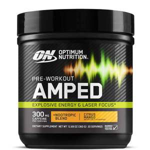 pre-workout: Optimum Nutrition Amped Pre-workout