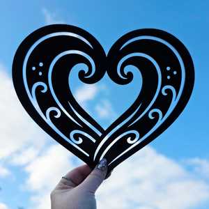 Koru Wave Heart Wall Decor