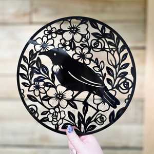 Floral Tui Round Wall Décor