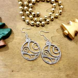 Festive Christmas Bauble Earrings