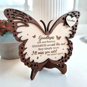 Personalised Butterfly Memorial Plaque