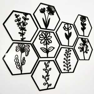 Hexagon Wildflower Tile Set