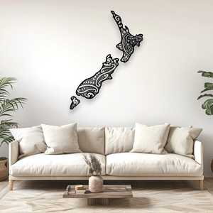New Zealand Map Wall Décor