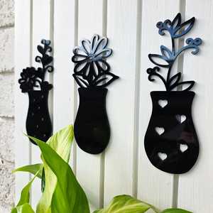 Wall Art Sets: Mini Vase Plants Wall Art Set