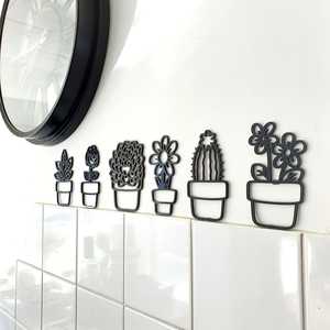 Wall Art Sets: Mini Plant Pots Wall Art