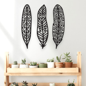 Feathers: Boho Feather Three Piece Set