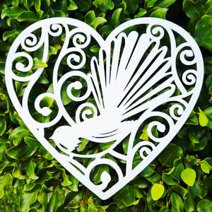 Hearts Home Decor: Koru Swirl Fantail Heart