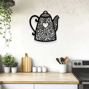 Hearts Home Decor: Floral Heart Teapot Wall Art