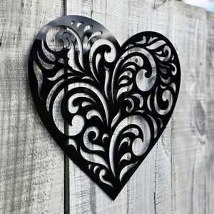 Koru Swirl Heart Wall Art