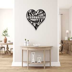 Personalised Fern Heart Wall Art