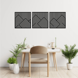 Mountains: Geometric Mountain Wall Art Trio