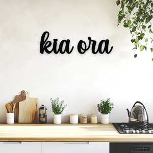 Word Wall Art: Kia Ora Wall Art