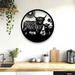 Highland Cows: Highland Cow & Calf Wall Art