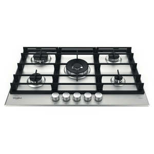 Gas Cooktops: 75cm 5 Burner Gas Cooktop In S/Steel