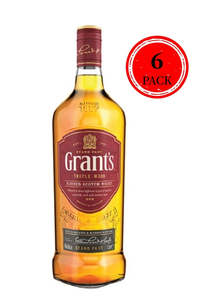 Scotch Whisky: Grants Whisky 40% 1L  6 Pack
