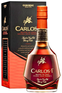 Brandy Cognac: Carlos I Solera Gran Reserva Brandy 700 mL