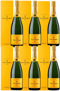 Veuve Clicquot NV Brut  Gift Box 750ml 6 Pack- Full Case  Deal