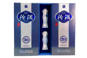 Fenjiu Blue & White 20yo 42% 500ml Twin Pack with Porcelain Glass 青花汾酒20&hellip;