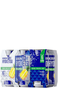 Beers Rtds: Kirin Hyoketsu Pineapple Vodka Soda 6% 330ml*6 can