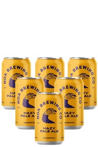 Beers Rtds: Moa Brewing Co Hazy Pale Ale 4.4% 330ml 6 can