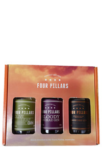 Gift Pack: Four Pillars Gin Gift Set 3*200ml (Olive Leaf*Bloody Shiraz*Rare Dry) --Orange Box