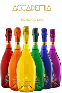 Valentines Day Special: Accademia Prosecco 750ml 6 PACK - Rainbow Collection