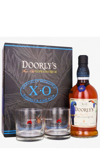 Rums: Doorly's XO Rum 43% 700ml & 2 Glasses Gift Pack