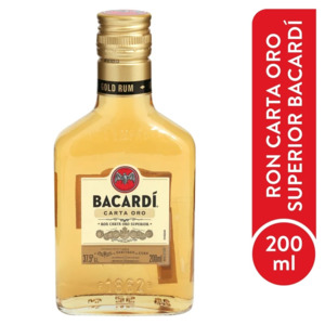 Rums: Bacardi Carta Oro Gold 200ml
