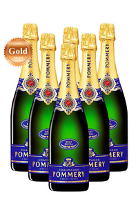 Pommery Brut Royal Champagne 750ml 6 Pack - Full Case Deal
