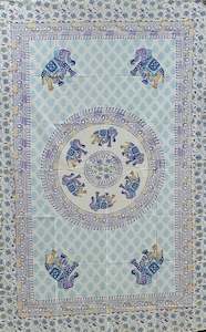 Tapestries: Elephant Mandala Tapestry Single