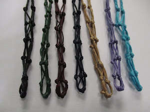 Jewellery: Macrame Pendant Sack, Empty