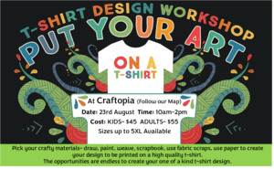 Workshops Events: Put Your Art on a T-Shirt Event