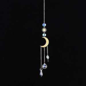 Prism Sun Catchers: Metal Moon Prism SALE