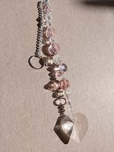 Prism Sun Catchers: Sun Catcher-Clear Heart- Pink