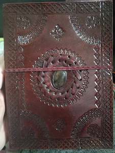 Leather Journal- Labradorite Gem