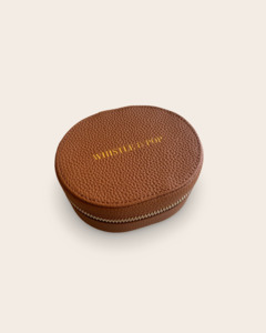 Trailblazer leather Jewellery case Mini - Brown