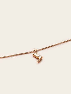 High Country Dainty Gumboot Necklace 9ct Gold