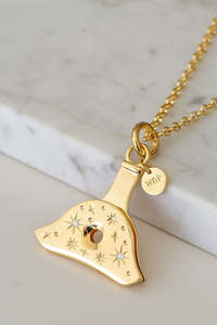 Starkeeper Starry Night Whistle Large Gold Plated