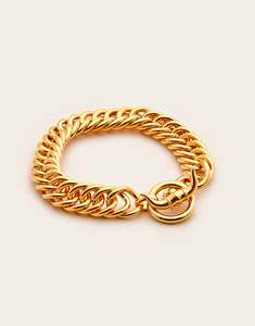 Good As Gold: The chunky Longhorn Bracelet Gold Plated