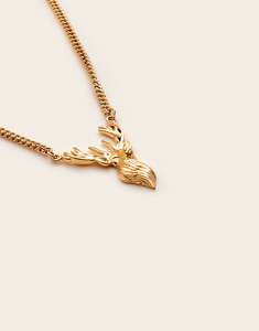 Good As Gold: Heritage Prince George Stag Necklace Gold Plated
