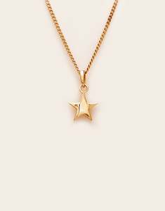 Starkeeper Bright Star Necklace Gold Plated