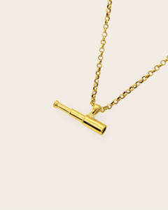 Starkeeper Telescope Necklace Gold Plated