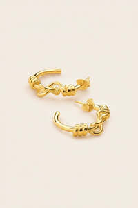 Trailblazer Elegant Eight Hoop Large Gold Plated