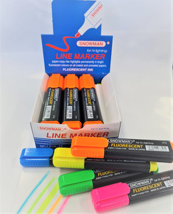 Snowman Highlighter Markers - 5 Colour Choices - Box Price (12 Pack) - Whiteboards NZ