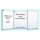 Porcelain Folding Whiteboard - 2 x Double Sided Wings - Whiteboards NZ