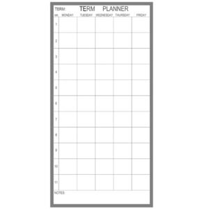School Single Term Planner Board - Multiple Sizes - Whiteboards NZ