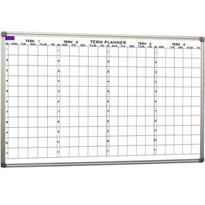 School Four Term Planner Board - Multiple Sizes - Whiteboards NZ